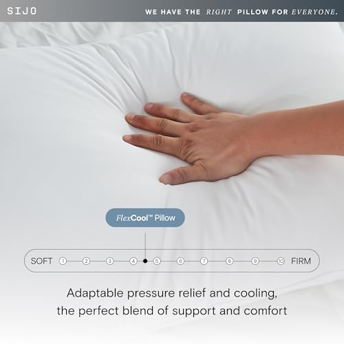 Queen Shredded Memory Foam Pillow with Cooling Surface - Adjustable Loft & Support