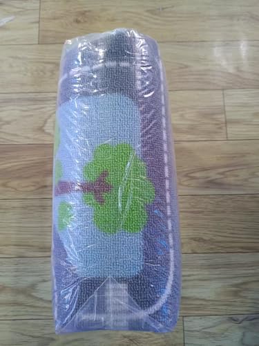 Capslpad Kids Rug Educational Play Rug 6.6' x 5' Traffic Road Kids Car Mat Large Learning Play Game Area Rug Kid Carpet for Playroom Living Room Nursery Room Decor, Sky Blue