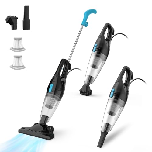 Corded 4-in-1 Lightweight Vacuum Cleaner with 15Kpa Suction - Light Blue