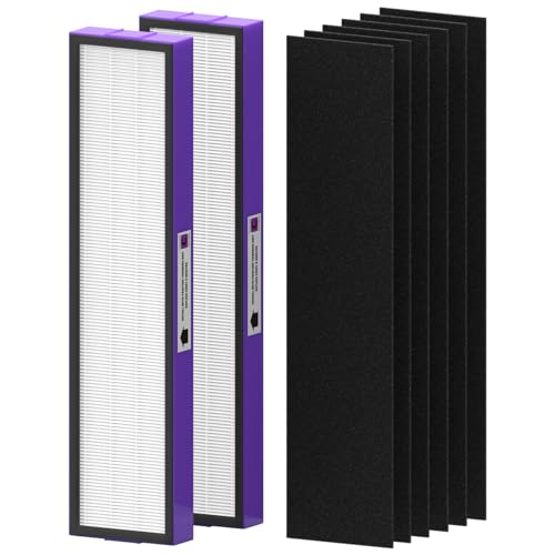 2-Pack True HEPA Air Purifier Filters with Carbon Pre-Filters for G-guardian AC5250PT