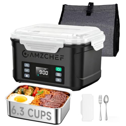 Cordless Electric Lunch Box with 27000mAh Battery - Black