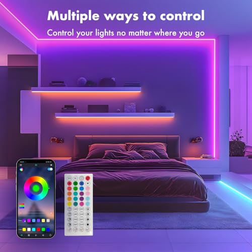 SILFU 50FT RGB Neon Rope Lights Waterproof Flexible LED Strip for Indoor & Outdoor Decor