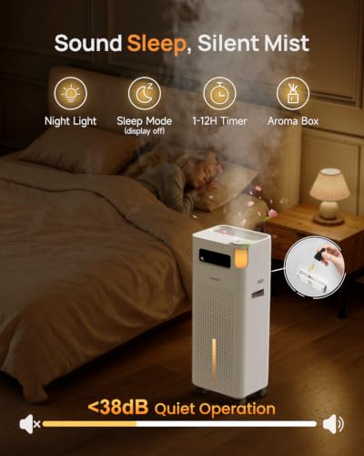 YOKEKON 3.7Gal/14L Humidifier Large Room Whole House 800ft²