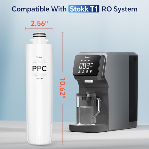 Stokk RT1-PPC Filter Replacement for T1 Countertop Reverse Osmosis System - 6-12 Month Lifespan