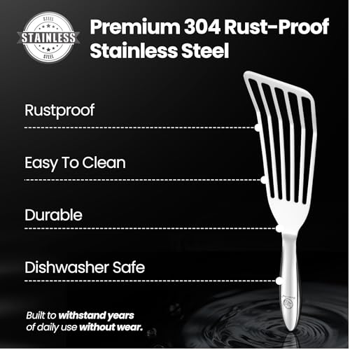Gourmet Easy Fish Spatula Set - Ultra-Thin Edges for Flipping & Turning, Original