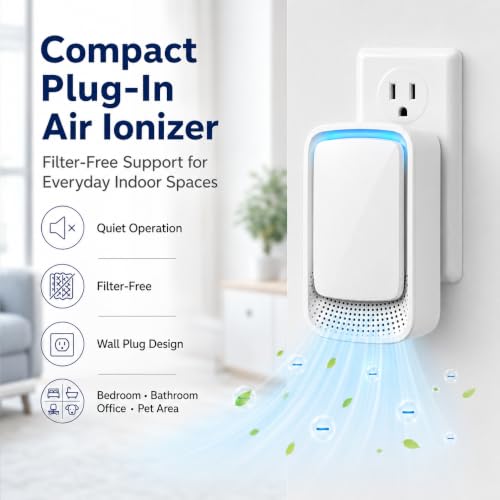 Lycxbfjia 2026 White Negative Ion Air Purifier Plug-In for Home, 6 Pack