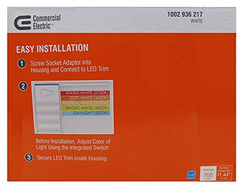 LED Recessed Downlight 5/6 Inch Color Changing Dimmable Ceiling Light - Energy Star