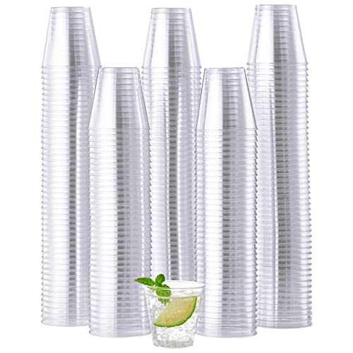 500 Pack Clear Plastic Shot Glasses 1.5 oz Disposable Party Cups - JOLLY CHEF