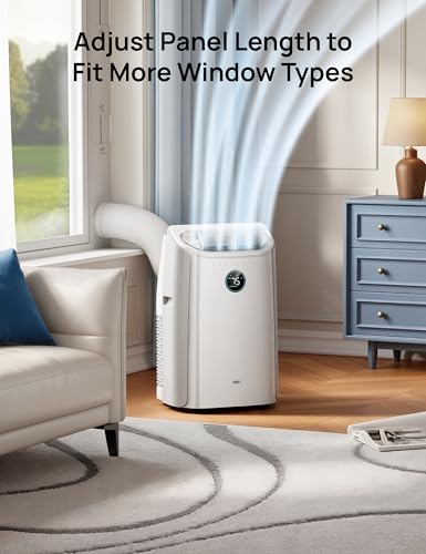 DREO Adjustable Portable Air Conditioner Window Vent Kit with 5.9