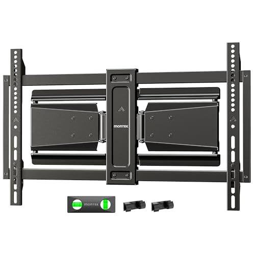 monTEK Ultra Slim Full Motion TV Wall Mount for 37-90 Inch TVs Up to 143 lbs - Variation of 37-90 Inch
