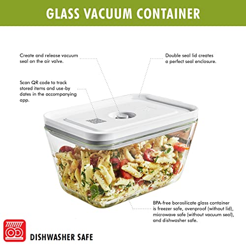 Zwilling Fresh & Save 3-Piece Glass Food Storage Container Set with Vacuum Seal