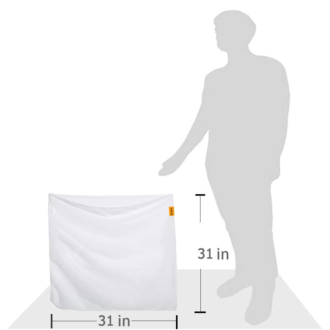 2 Pack Extra Large Brew Bag (31" x 31") - Reusable Fine Mesh Straining Bag for Beer Brewing, Wine & Cider Press - Heavy Duty Nylon Filter Bag with Drawstring, Fits Kettles up to 20" Diameter