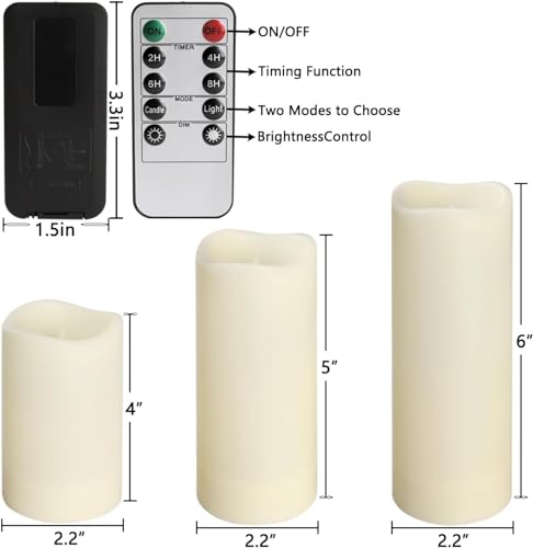 24-Pack Waterproof Outdoor Flameless Candles Set - Ivory, Remote & Timer Included