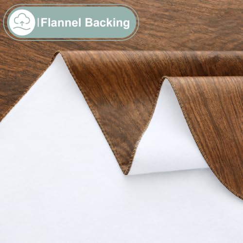 Rectangle Waterproof Vinyl Tablecloth with Flannel Backing