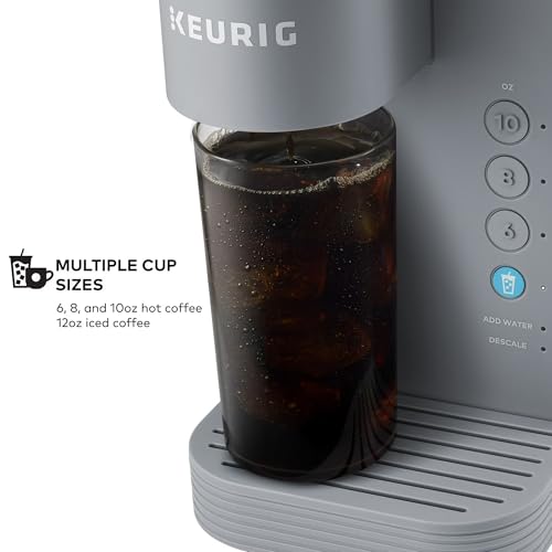 Keurig Iced & Hot Coffee Maker with 3 Cup Sizes, Removable Reservoir