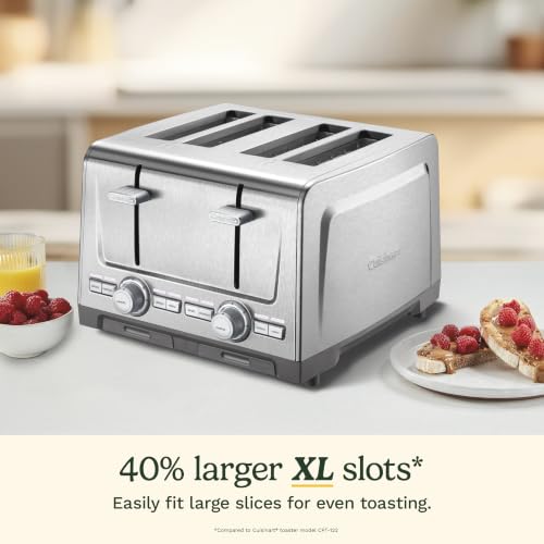 Cuisinart 4-Slice XL Slot Toaster with 7 Shade Settings - Stainless Steel