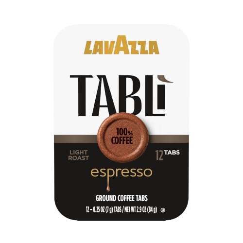Lavazza Espresso Tabs for Tablì Machines Light Roast 100% Arabica 48 Count