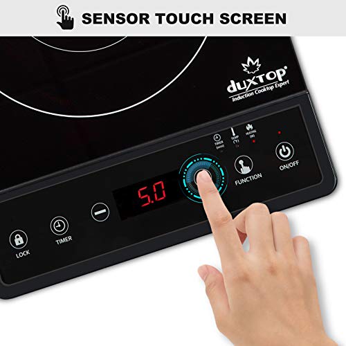 Duxtop 1800W Portable Induction Cooktop - Energy Efficient Burner 8500ST E210C2