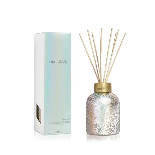 Capri Blue Volcano Reed Diffuser Set with Iridescent Glass Bottle - Home Fragrance