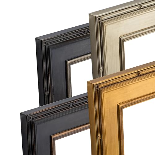8x10 Gold Leaf Museum-Quality Ornate Picture Frame - Antique Style Open Back, Pack of 1 - Variation of THIS listing