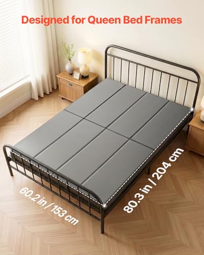 Queen Size Foldable Bunkie Board for Mattress Support, Anti-Sag, 80.3x60.2 in