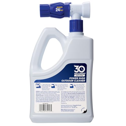 30 SECONDS Pro Power Suds Mold and Mildew Stain Remover | Scrub Free