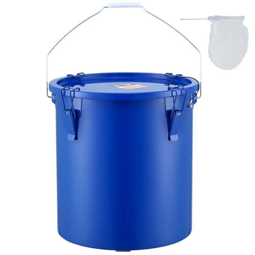 VEVOR Fryer Grease Bucket - 6 Gal Carbon Steel Oil Disposal Caddy