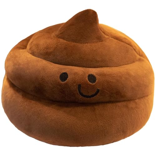 Poop Plush Pillow, Poop Stuffed Pillow, Birthday Christmas Funny Gift Home Decoration for Girls Boys Kids Adults (Brown,9 inch)