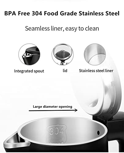 8-Cup Electric Kettle 0.8L Stainless Steel Fast Boil Portable Water Heater