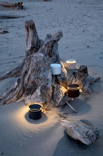 Rechargeable Cordless Table Lamp - Sand Finish, Touch Control, Outdoor Use