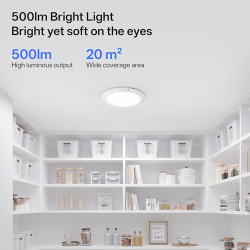 Rechargeable Magnetic Ceiling Light 12000mAh with Remote 2 Pack - Motion & Dimmable