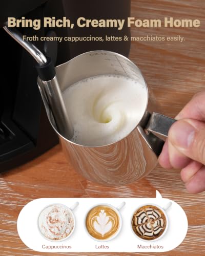 3.5 Bar Espresso Machine with Milk Frother for Cappuccino & Latte