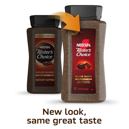 Instant Coffee House Blend 2 Jars 14 oz - Smooth, Full-Bodied Flavor