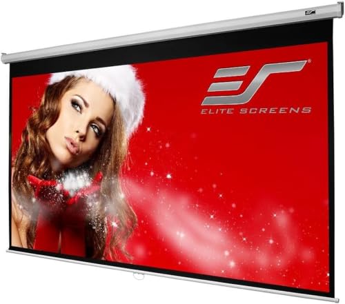 100-Inch Manual Pull-Down Projector Screen 16:9 HD 4K 8K Ultra HDR Home Theater