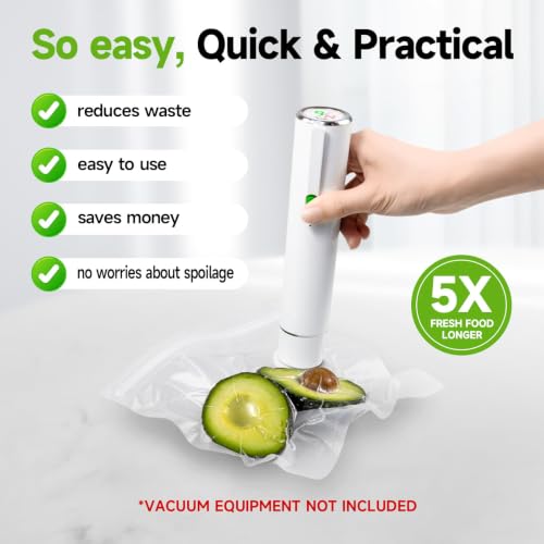 Reusable Food Vacuum Sealer Bags Set 40 pcs - 4 Sizes BPA-Free for Sous Vide & Meal Prep (Variation: 40/40 Bags – 4 Sizes)