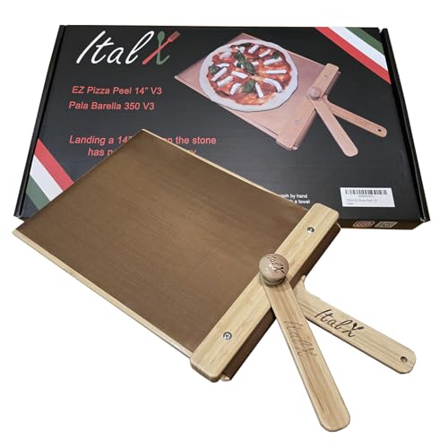 ITALX 14-Inch EZ Pizza Peel - Self-Launching Sliding Pizza Peel