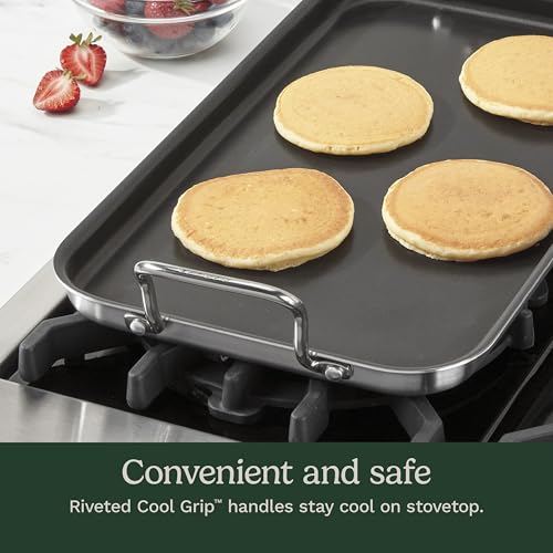 Non-Stick Double Burner Griddle - 10x18 Inch Kitchen Cookware - Vari of This Listing