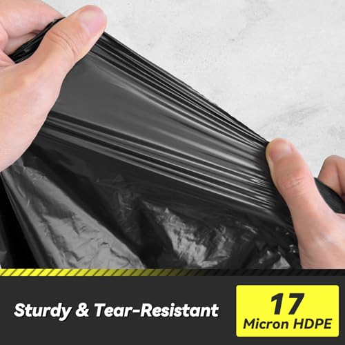 Wowflash 100 Count 55-60 Gallon Heavy-Duty Trash Bags - Large Commercial Garbage Liners