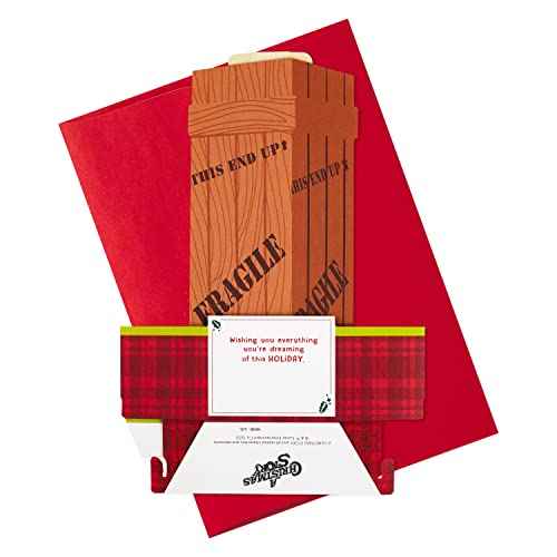 Hallmark Paper Wonder Displayable Pop Up Christmas Card (A Christmas Story Leg Lamp)