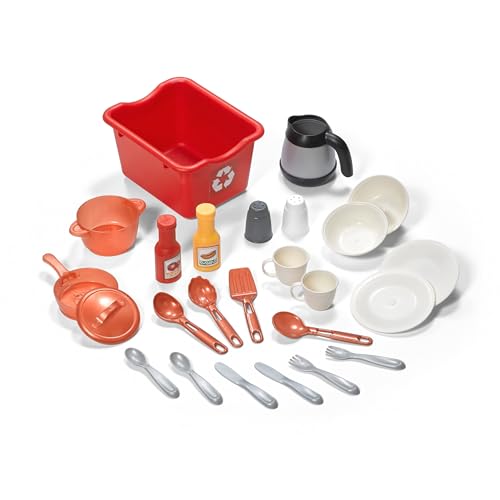 Kids Kitchen Playset with Lights & Sounds - Best Chefs Indoor Outdoor Toy Kitchen - 25 Accessories, Toddler Role Play - Variation of Best Chefs Kitchen