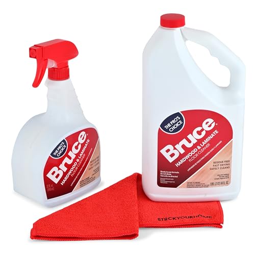 Bruce Hardwood and Laminate Floor Cleaner 2 Pack - Residue-Free Spray & Refill