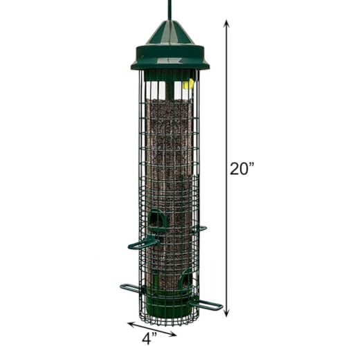 Squirrel Buster Classic Squirrel-proof Bird Feeder w/4 Feeding Ports,