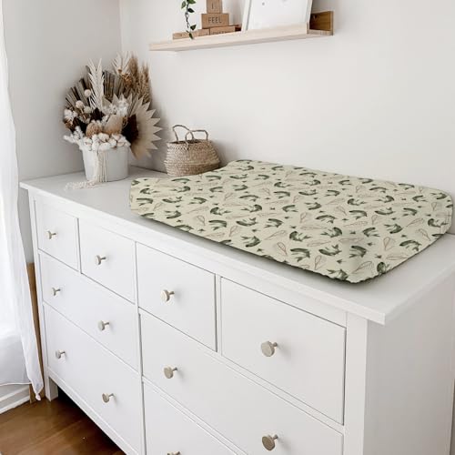 Vintage Bass Fishing Baby Changing Pad Covers for Boy Girl 32''x16'' Lake Fish Fitted Diaper Change Table Pad Sheets Neutral Fishing Lovers Gift Comfort Soft Breathable Baby Changing Table Mats