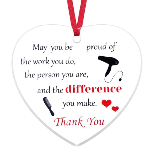 Hairdresser Christmas Ornament - Hair Stylist Appreciation Keepsake - Variation 2