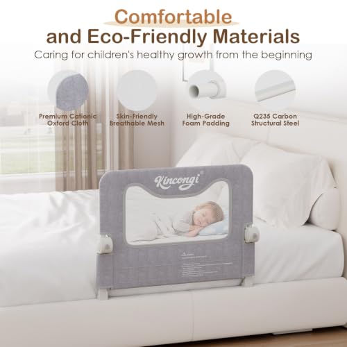 Bed Rail for Toddlers, 32 Inch Swing Down Toddler Rails
