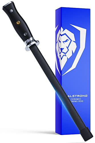 Dalstrong 10-Inch Ceramic Honing Steel with Stainless Steel Core & G10 Handle