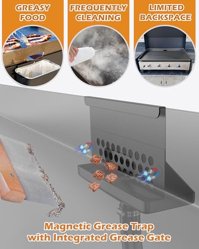 Trybuy Large Capacity Grease Drainage System Kit for Blackstone Griddle 17-36"