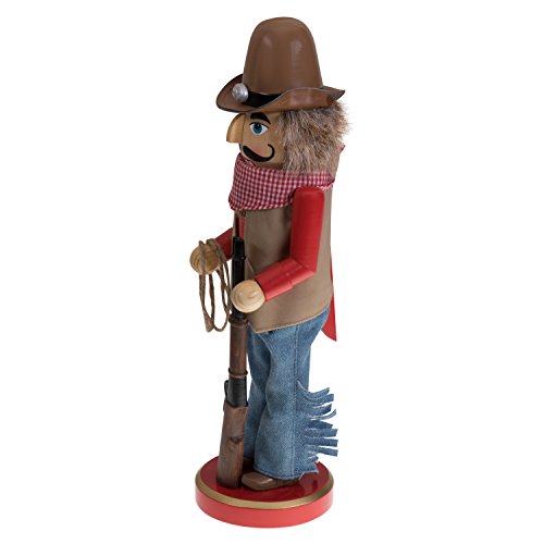 Clever Creations Cowboy 12 Inch Traditional Wooden Nutcracker Christmas Decor
