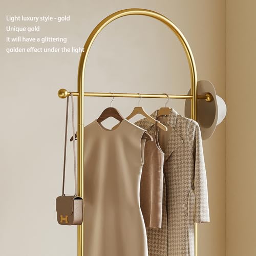 Gold Modern Arch Clothing Rack - Freestanding Heavy Duty Garment Holder