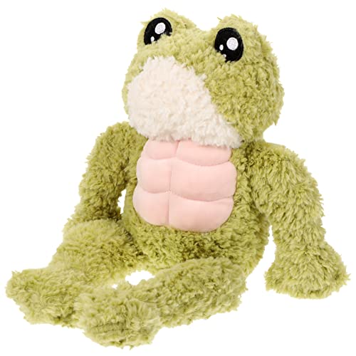 Babys 1PCS Cute 3D Muscle Frog Plush Toy,Soft Stuffed Frog Animal Dolls Kawaii Frog Hugging Pillow for Kids Children Xmas Birthday Plushes